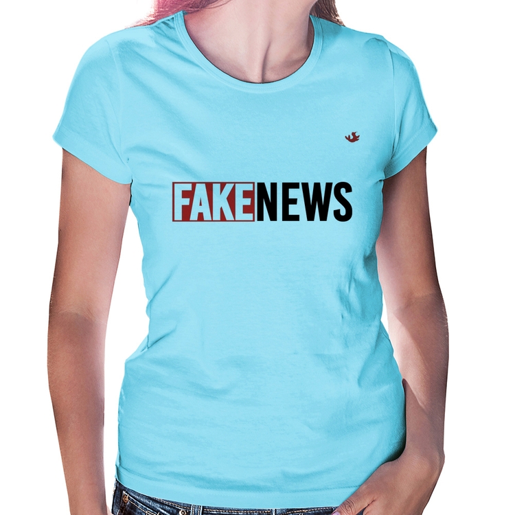 Baby Look Fake News - Azul Bebê