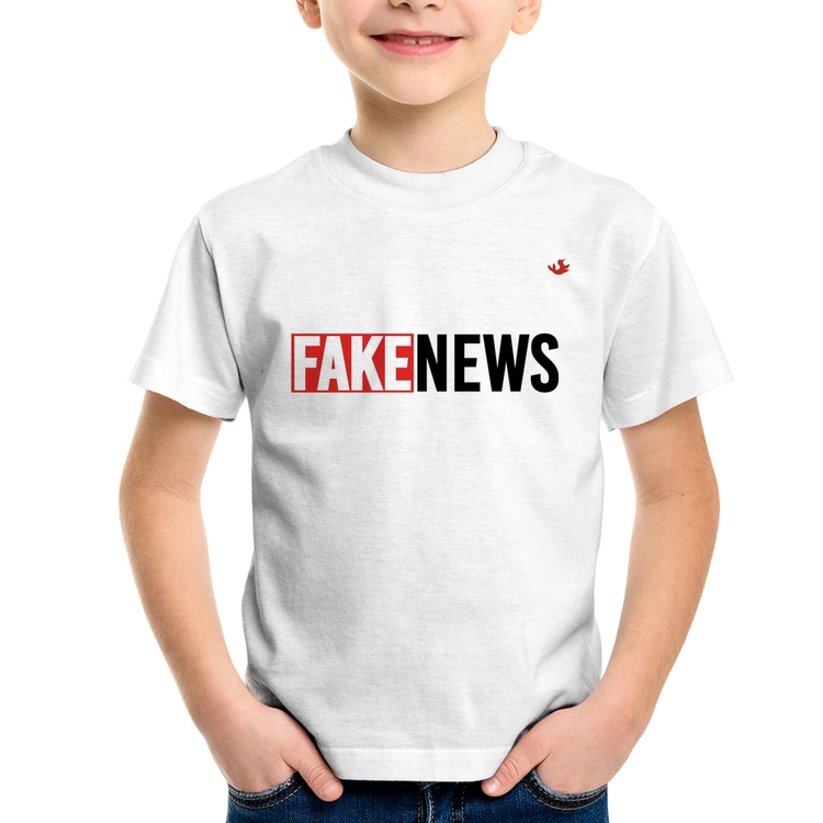 Camiseta Infantil Fake News
