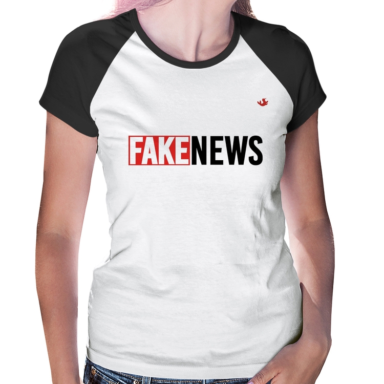 Baby Look Raglan Fake News