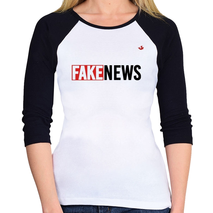 Baby Look Raglan Fake News Manga 3/4