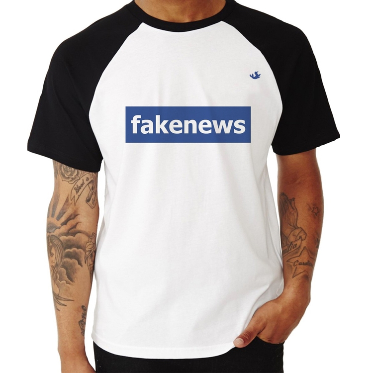 Camiseta Raglan fakenews