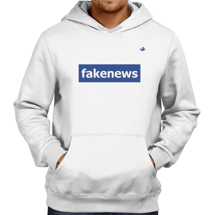 Moletom fakenews - Branco