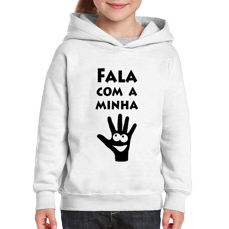 Moletom Infantil Fala Com a Minha Mão