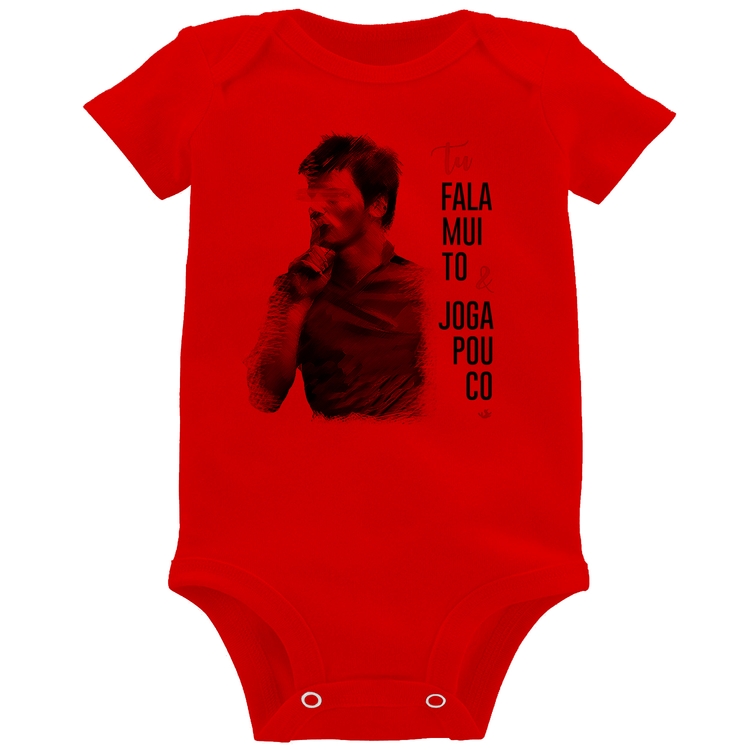 Body Bebê Fala muito & Joga pouco - Vermelho