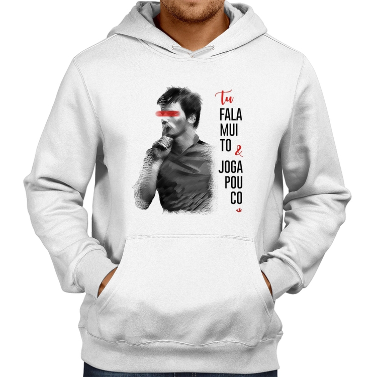 Moletom Fala muito & Joga pouco - Branco