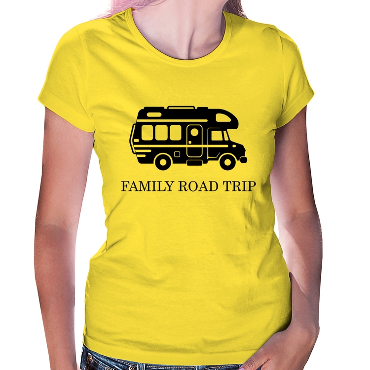Baby Look Family Road Trip Motorhome - Amarela