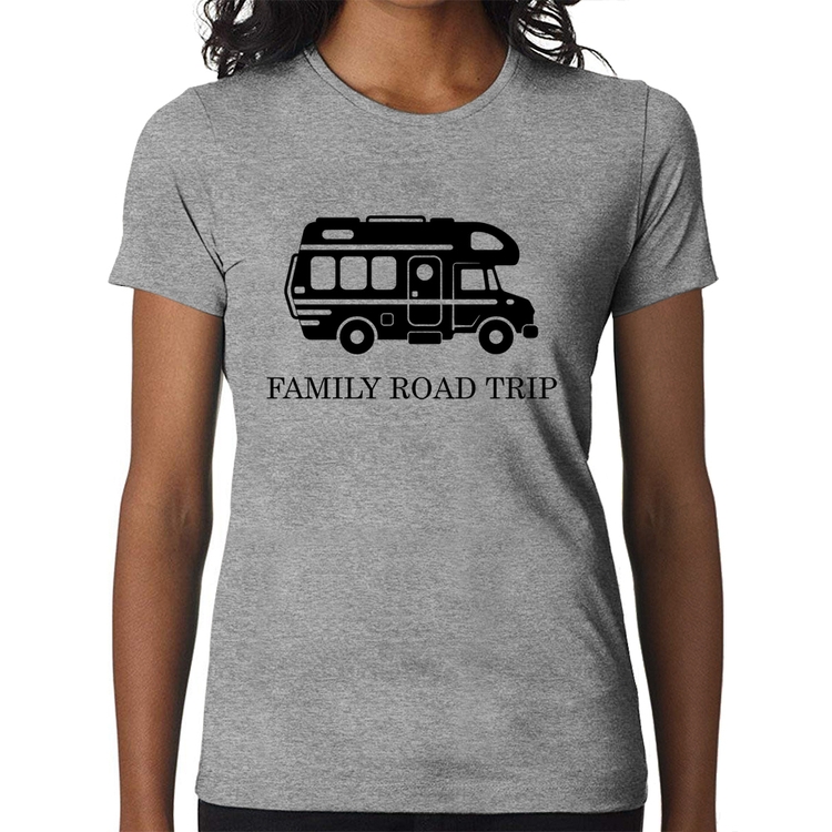 Baby Look Family Road Trip Motorhome - Cinza