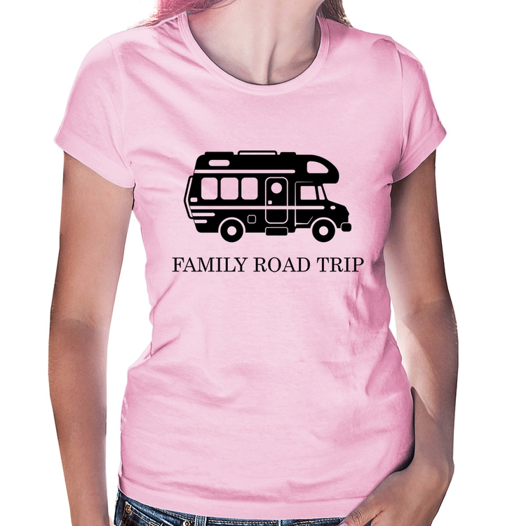 Baby Look Family Road Trip Motorhome - Rosa Bebê