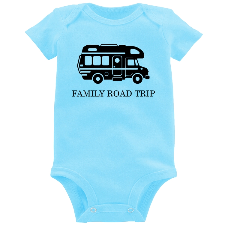 Body Bebê Family Road Trip Motorhome - Azul Bebê