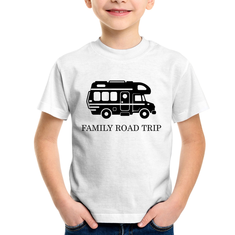 Camiseta Infantil Family Road Trip Motorhome