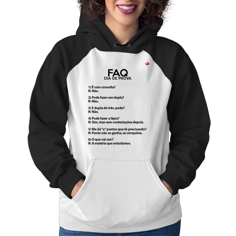 Moletom Feminino FAQ Dia de Prova