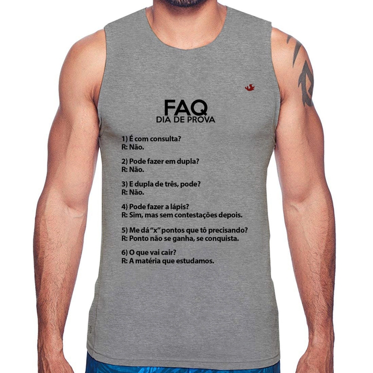 Regata FAQ Dia de Prova - Cinza