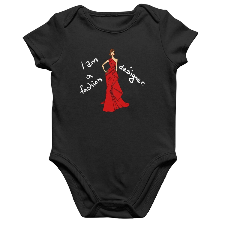 Body Bebê Algodão Fashion Designer