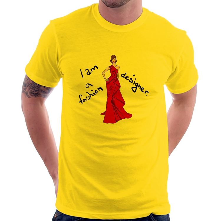Camiseta Fashion Designer - Amarela