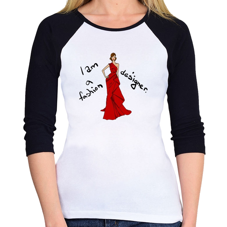 Baby Look Raglan Fashion Designer Manga 3/4