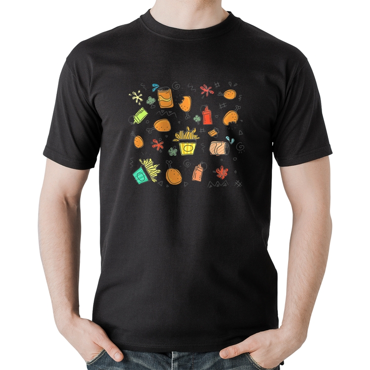 Camiseta Algodão Fast Food