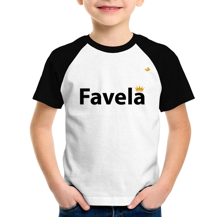 Camiseta Raglan Infantil Favela
