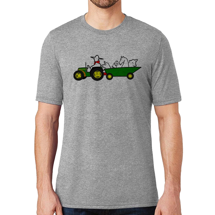 Camiseta Fazendeiro - Cinza