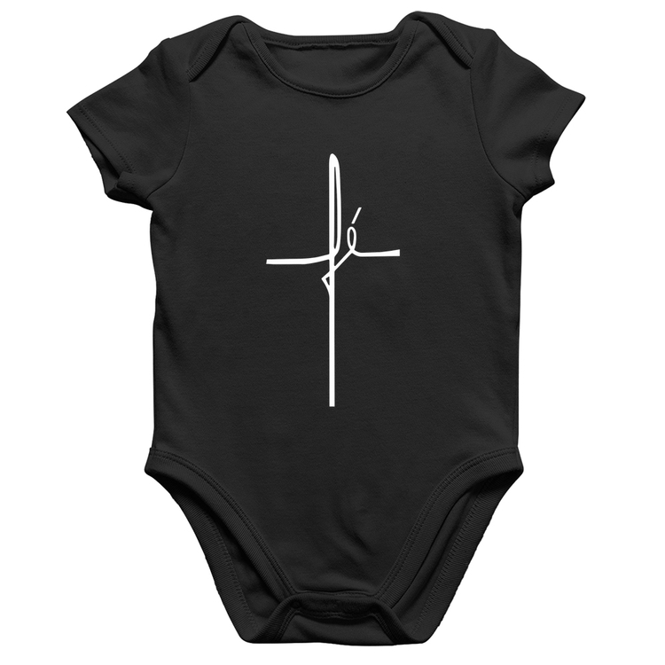 Body Bebê Algodão Fé em Cruz