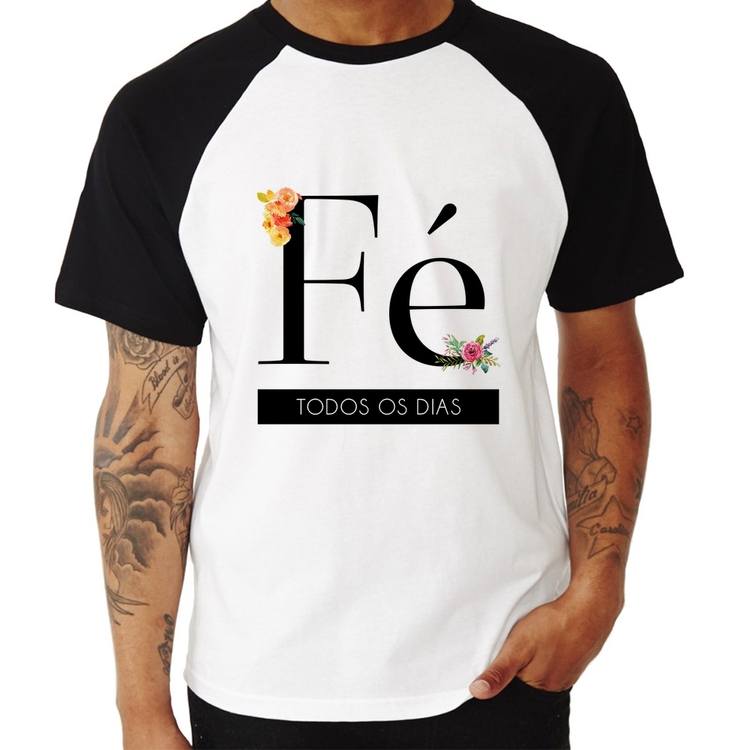 Camiseta Raglan Fé todos os dias