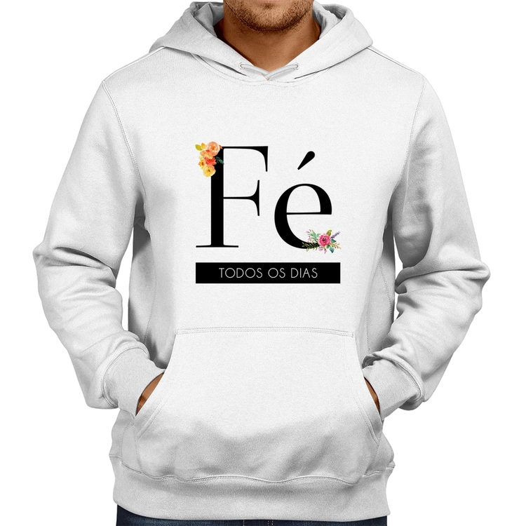 Moletom Fé todos os dias - Branco