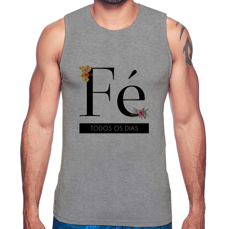 Regata Fé todos os dias - Cinza