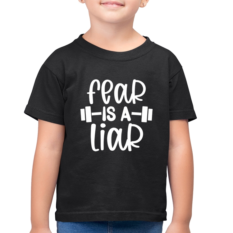Camiseta Algodão Infantil Fear Is A Liar
