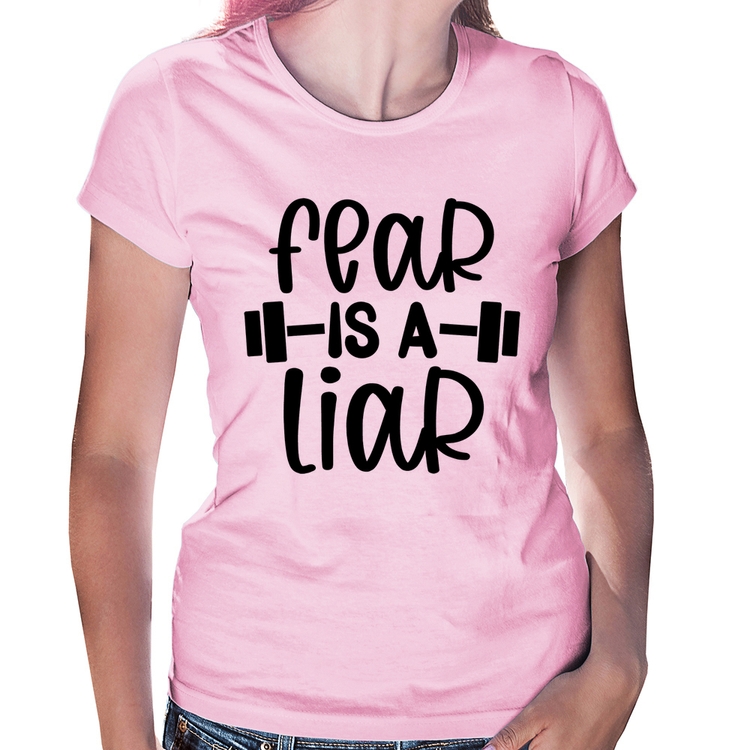 Baby Look Fear Is A Liar - Rosa Bebê