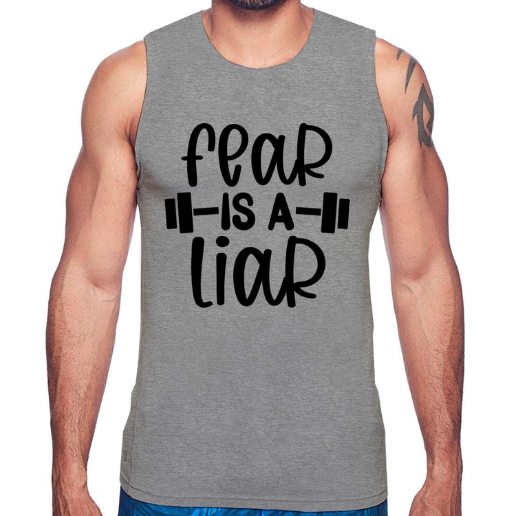 Regata Fear Is A Liar - Cinza