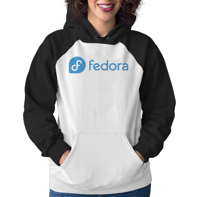Moletom Feminino Fedora Linux Logo