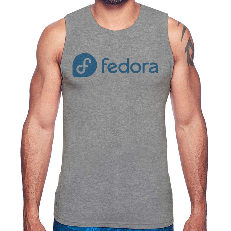 Regata Fedora Linux Logo - Cinza