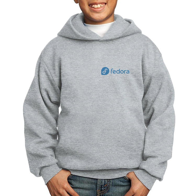 Moletom Infantil Fedora Linux - Cinza