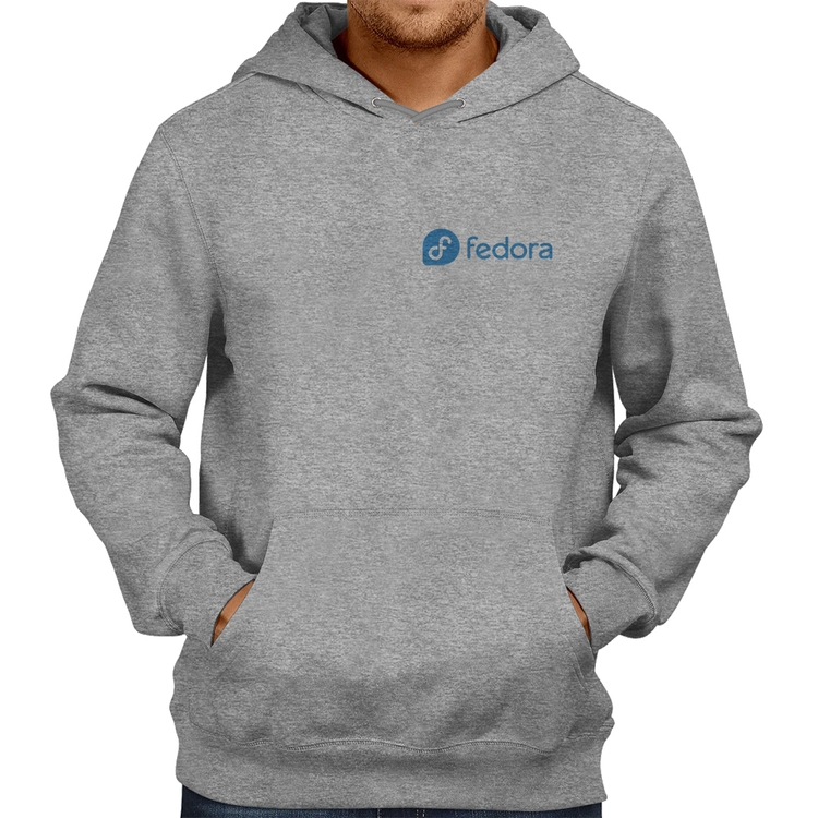 Moletom Fedora Linux - Cinza