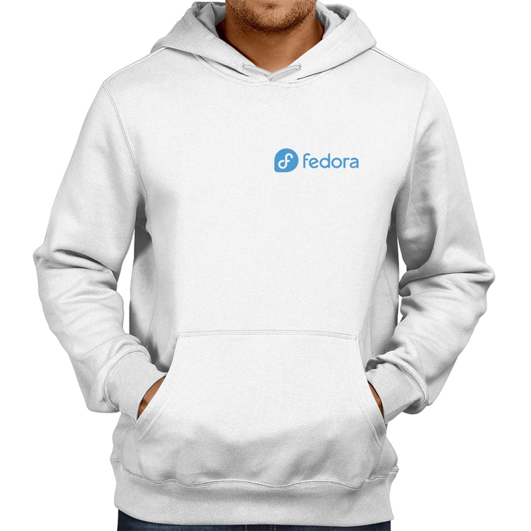 Moletom Fedora Linux - Branco