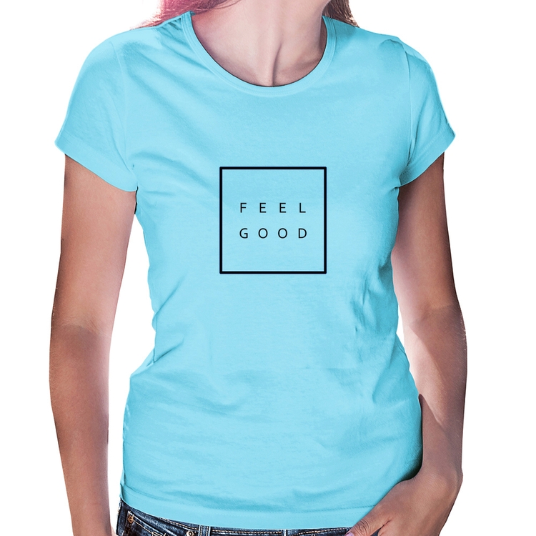 Baby Look Feel Good - Azul Bebê