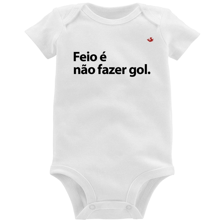 Body Bebê Feio é não fazer gol
