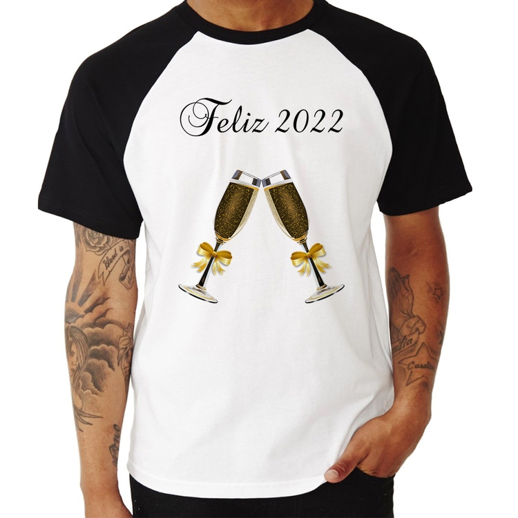 Camiseta Raglan Feliz 2022
