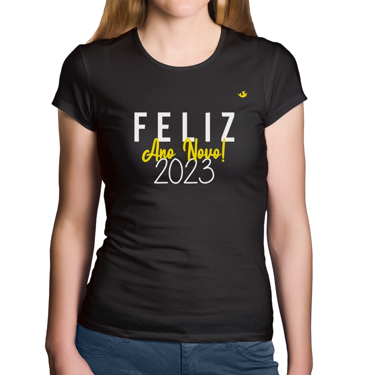 Baby Look Algodão Feliz Ano Novo 2023