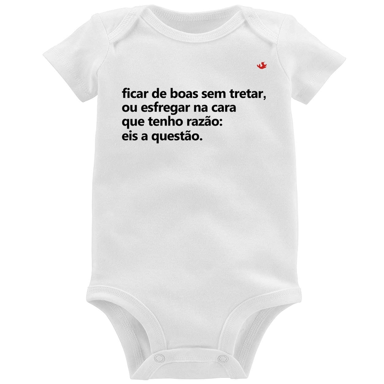 Body Bebê Ficar de boas sem tretar