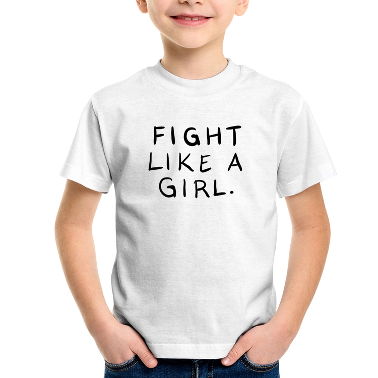 Camiseta Infantil Fight Like a Girl