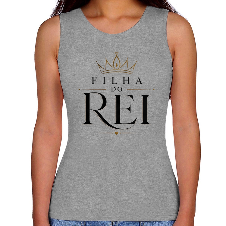 Regata Feminina Filha do Rei - Cinza