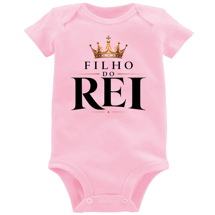 Body Bebê Filho do Rei - Rosa Bebê