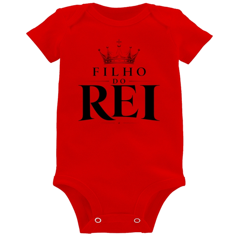 Body Bebê Filho do Rei - Vermelho