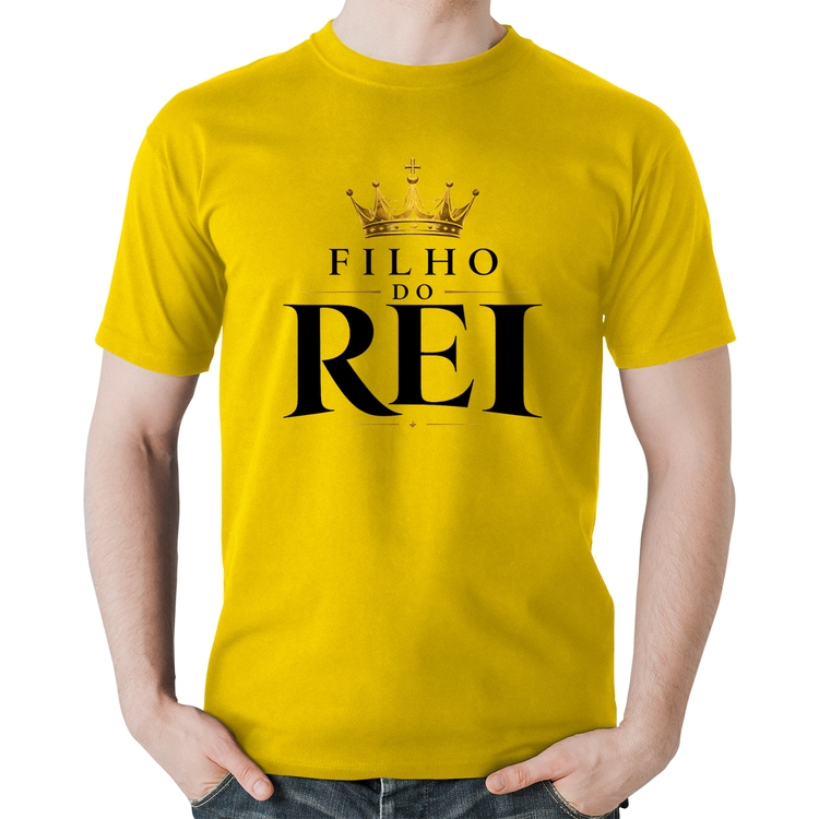 Camiseta Algodão Filho do Rei - Amarela