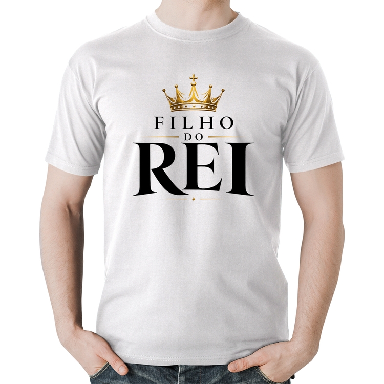 Camiseta Algodão Filho do Rei - Branca