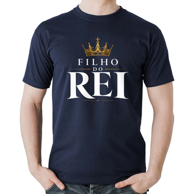 Camiseta Algodão Filho do Rei - Marinho