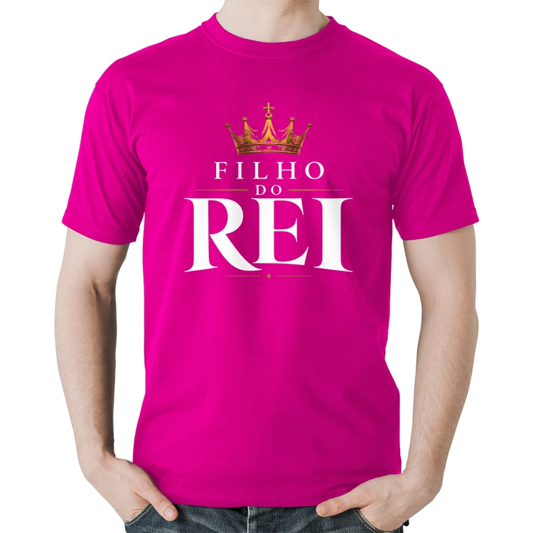 Camiseta Algodão Filho do Rei - Rosa