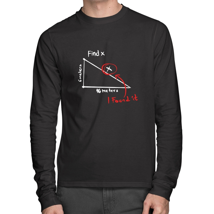 Camiseta Algodão Find The X Manga Longa
