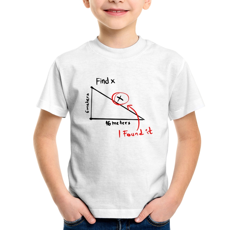 Camiseta Infantil Find The X