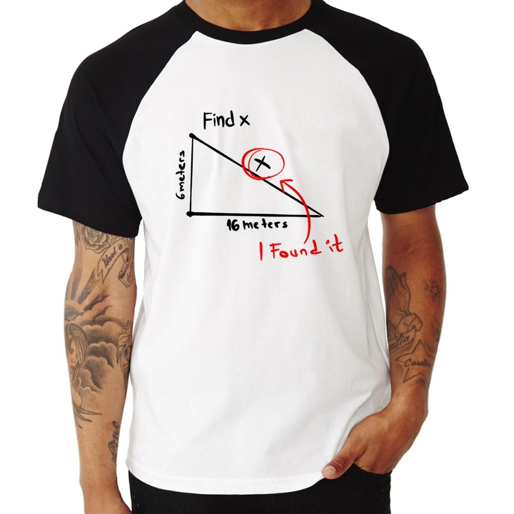 Camiseta Raglan Find The X